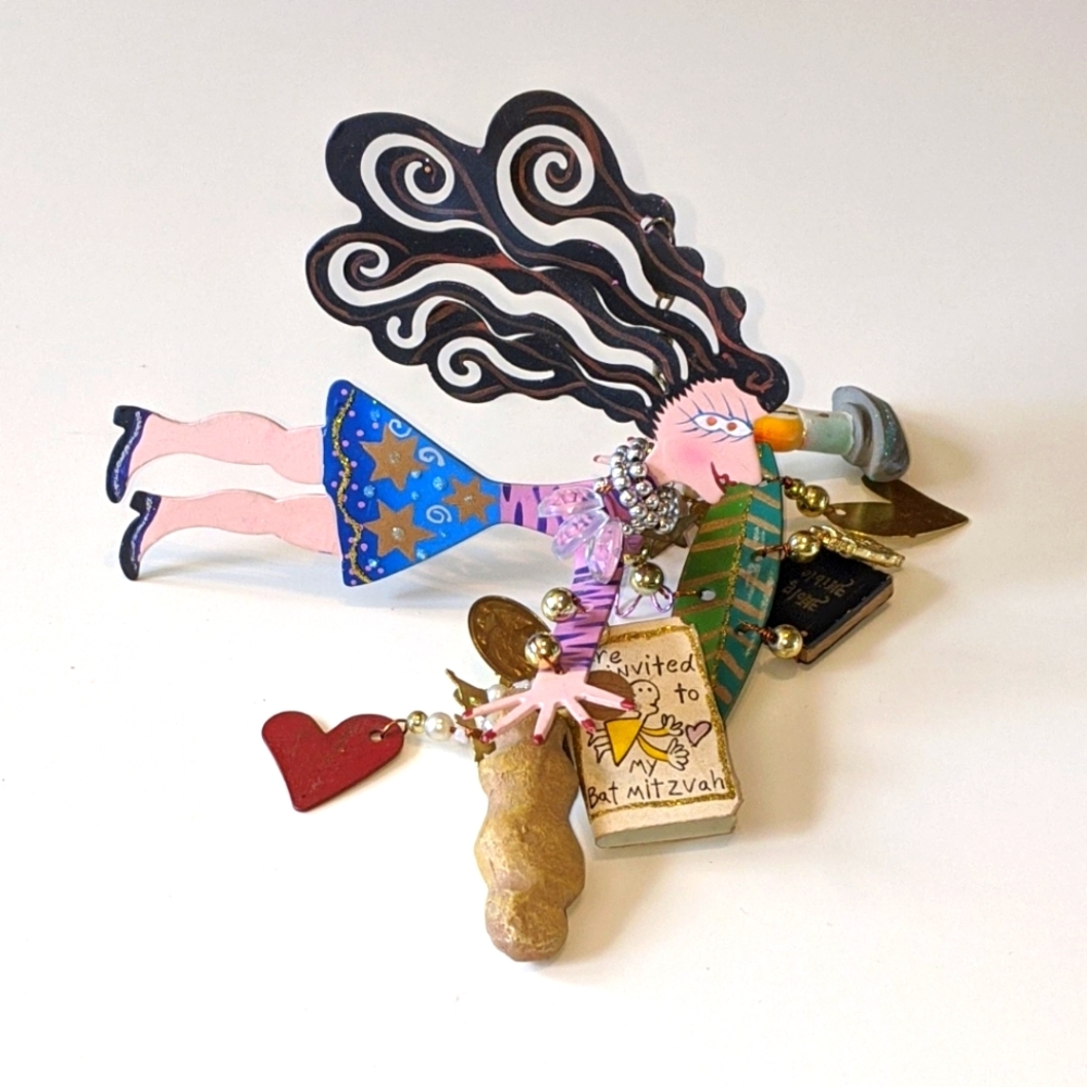 Bat Mitzvah Hanging Art Sculpture